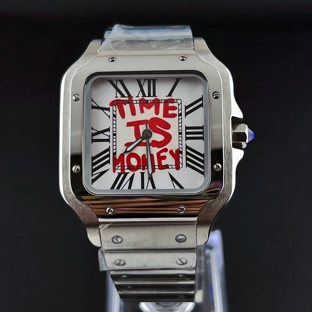 Custom Hustler Watch Santos Style