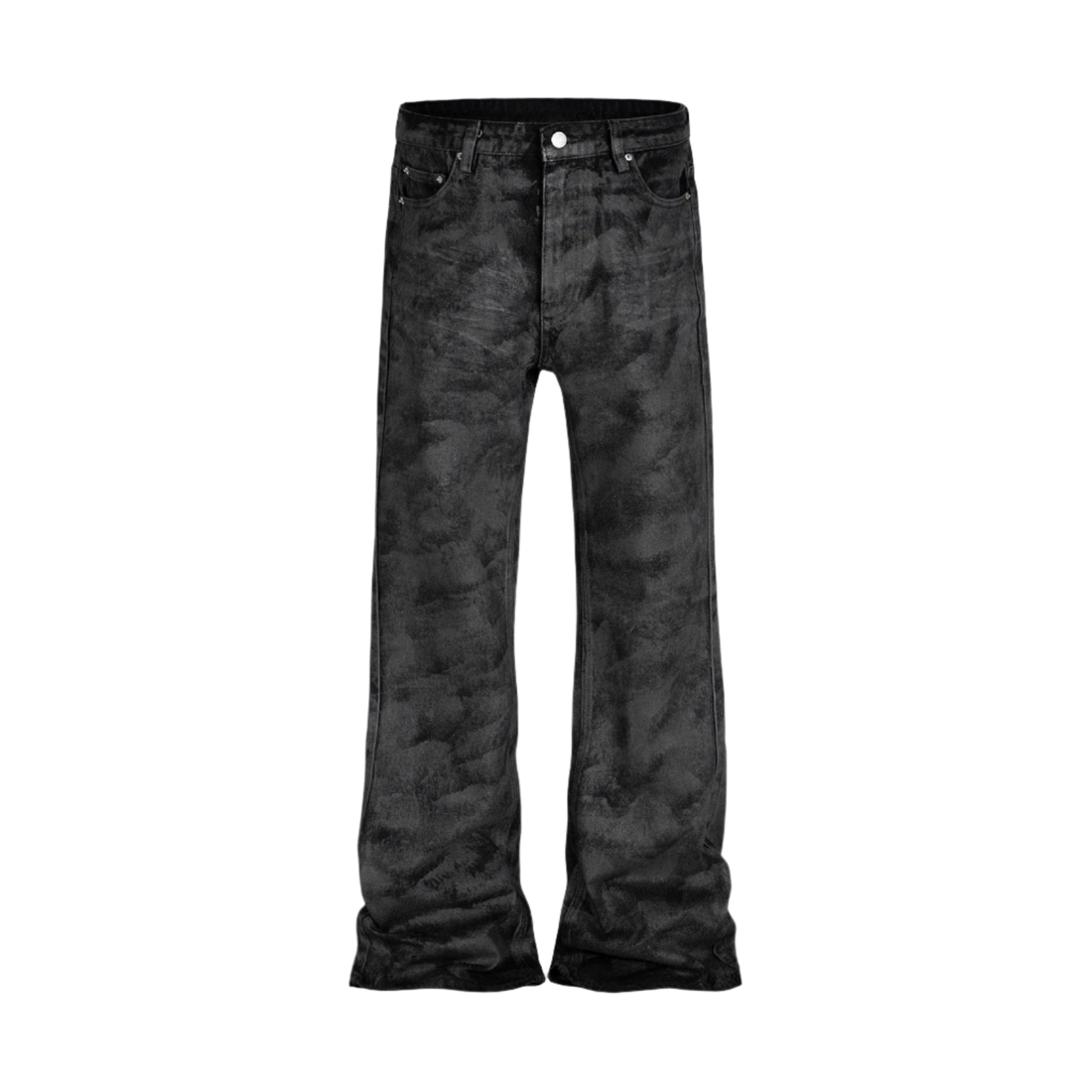 Black jeans on a white background