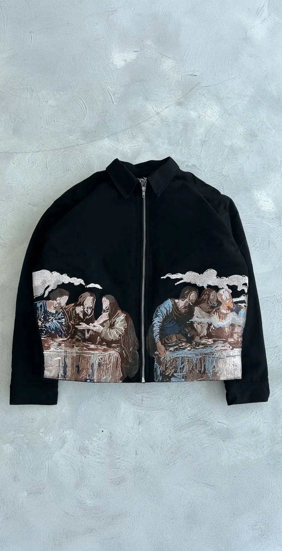 Oversized American Retro Leather Jacket – Y2K Hip Hop Streetwear